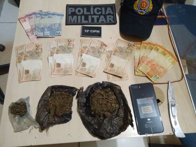 PM apreende maconha e prende homem acusado de tráfico de drogas no Pará