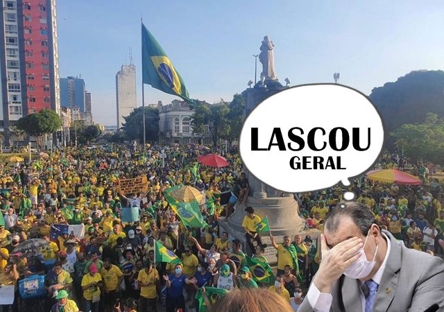 Manifestantes gritam “Omar ladrão, vai parar na prisão” durante manifestação do Sete de Setembro