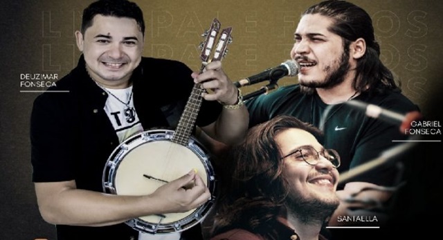 Live “Pai e Filhos”, com Deuzimar Fonseca, Matheus Santaella e Gabriel Fonseca, reunidos em show inédito